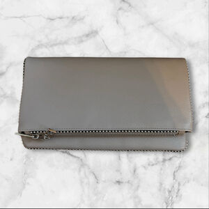 Verona Fold Over Grey Crossbody